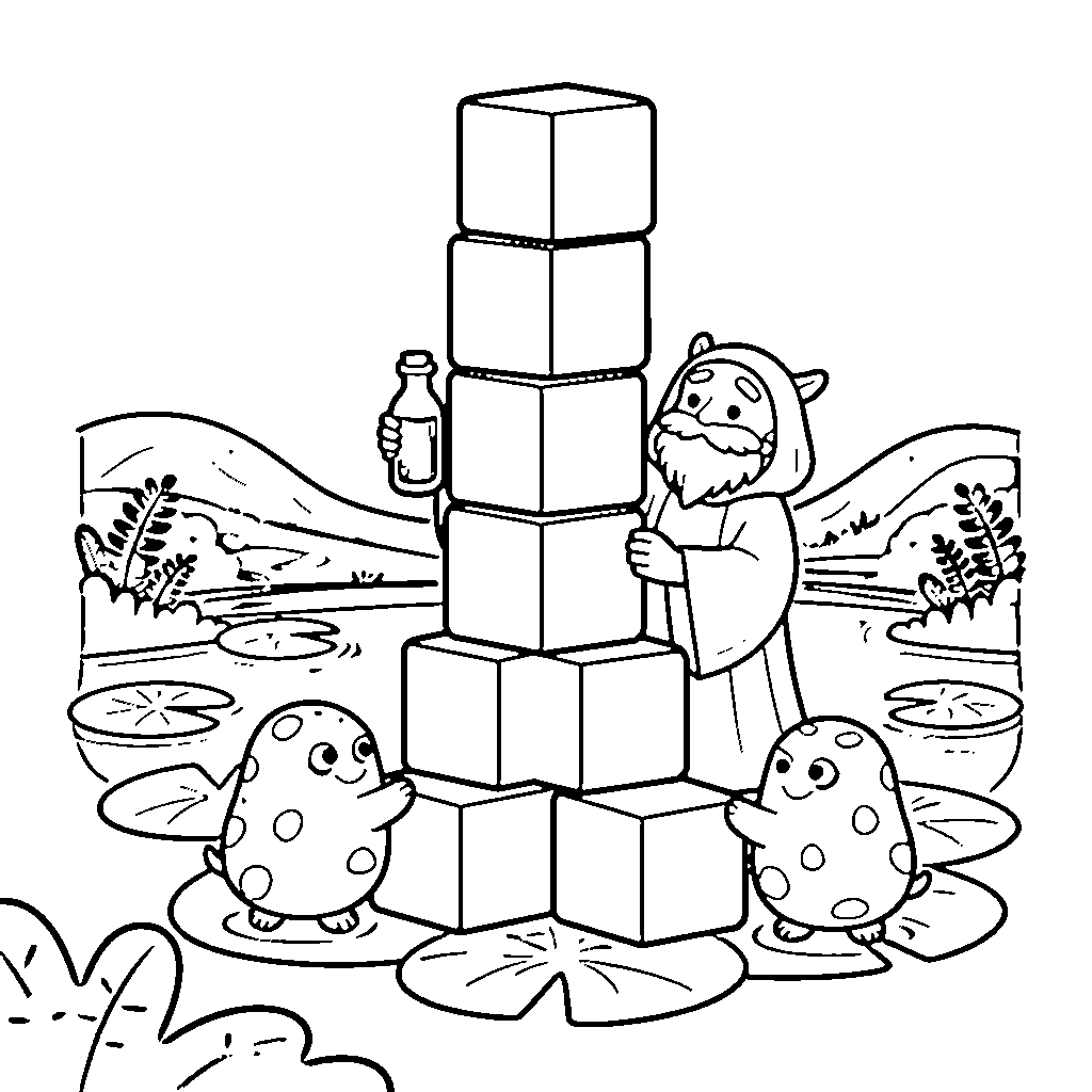 Printable page 5 from Making Friends With Monsters