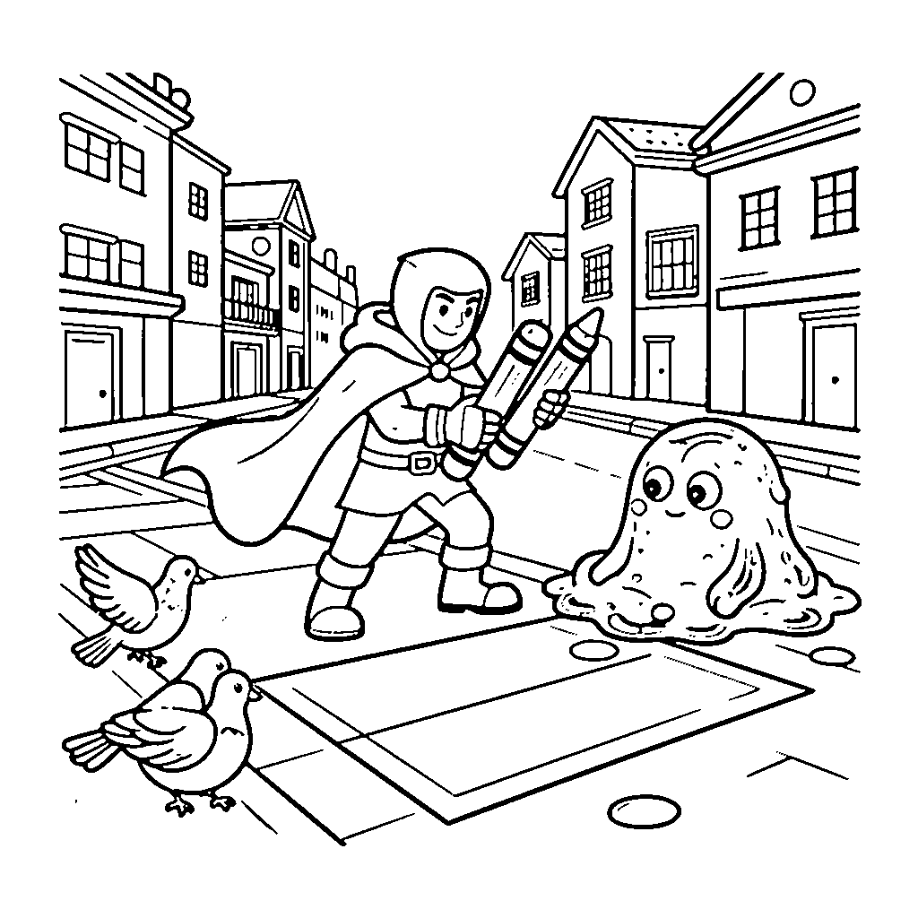 Printable page 8 from Making Friends With Monsters