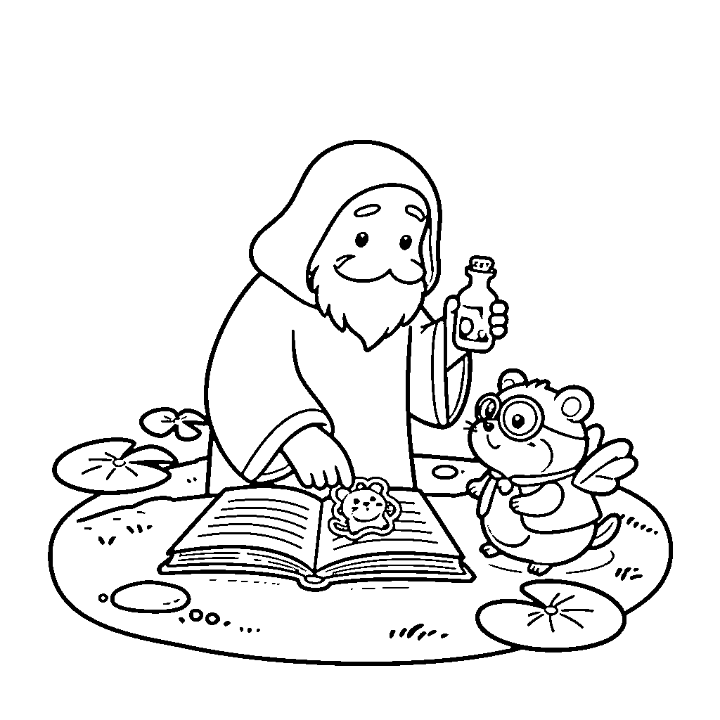 Printable page 9 from Making Friends With Monsters