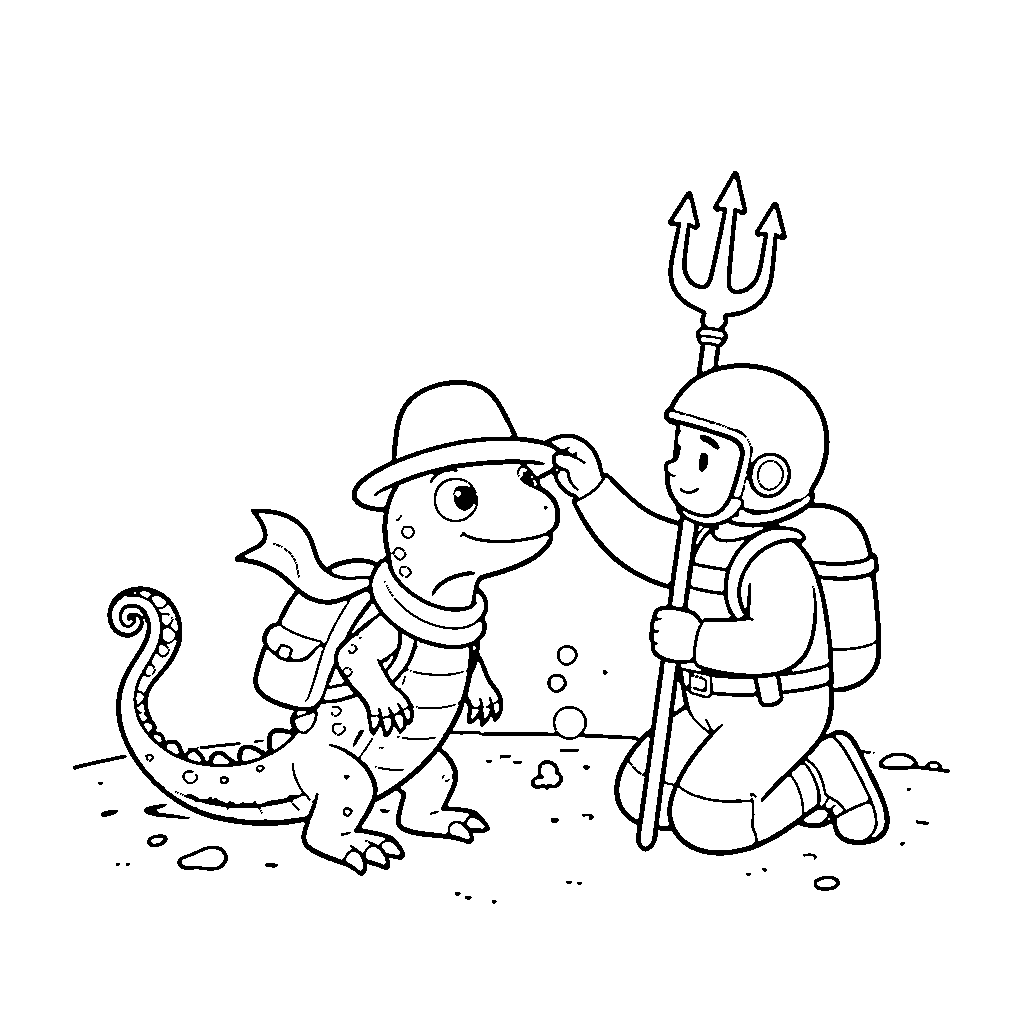 Printable page 10 from Making Friends With Monsters